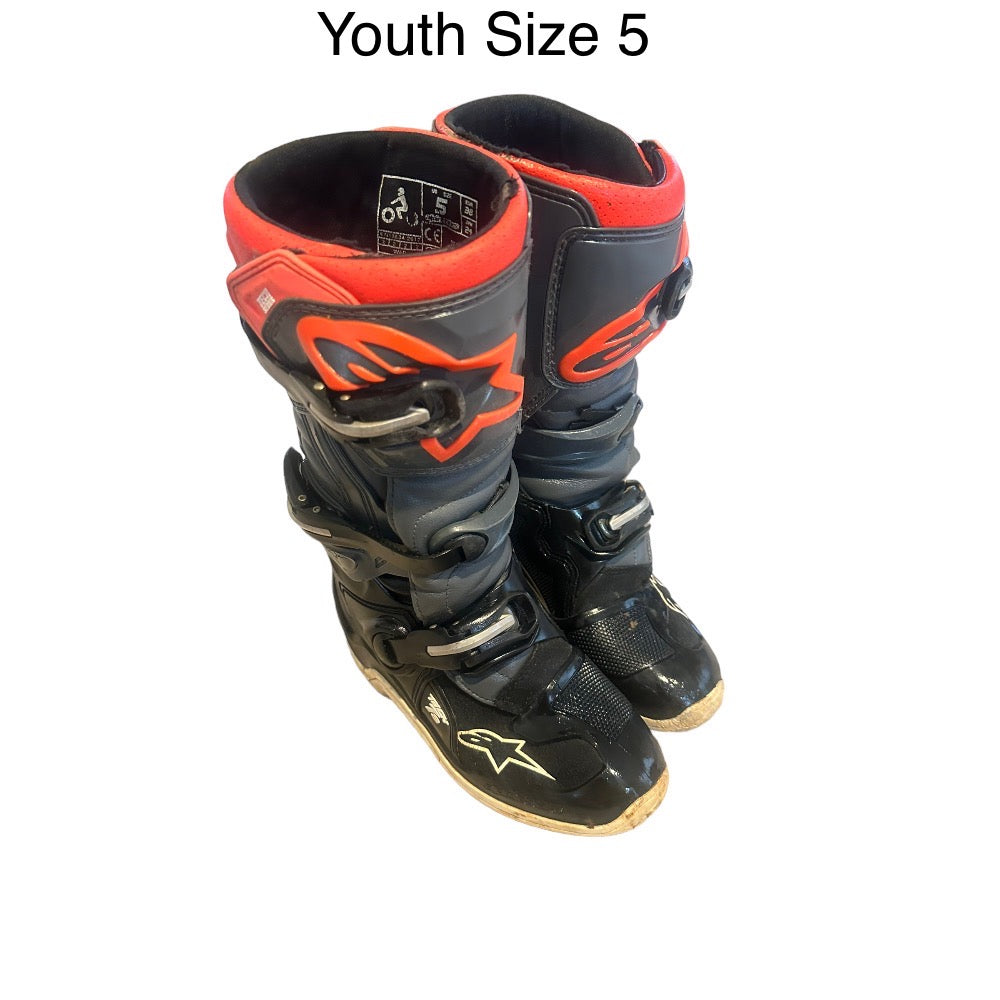 Youth Alpinestars Tech 7s Boots - Size 5